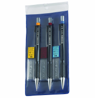 Ecobra Feinminenbleistifte 3er Set mit Ersatzminen