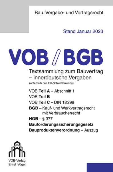 VOB-Ausgabe 2019, Stand Februar. 2024